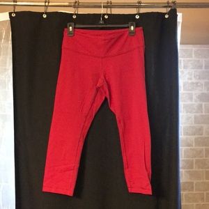 Pink Lulu Lemon Crop Leggings